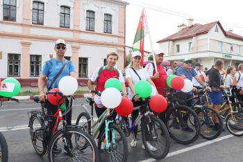В Мстиславле прошёл велопробег. Посмотрите, как это было